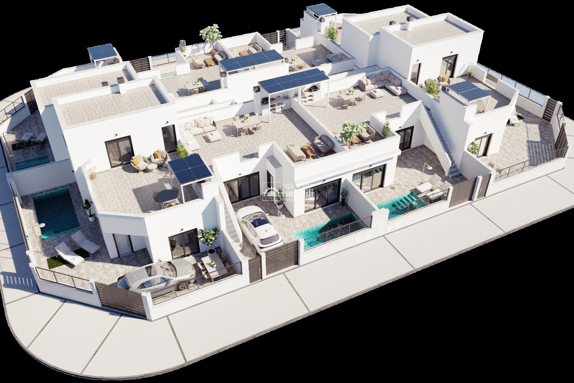 Obra nueva - Casa semi-adosada -
Roldán