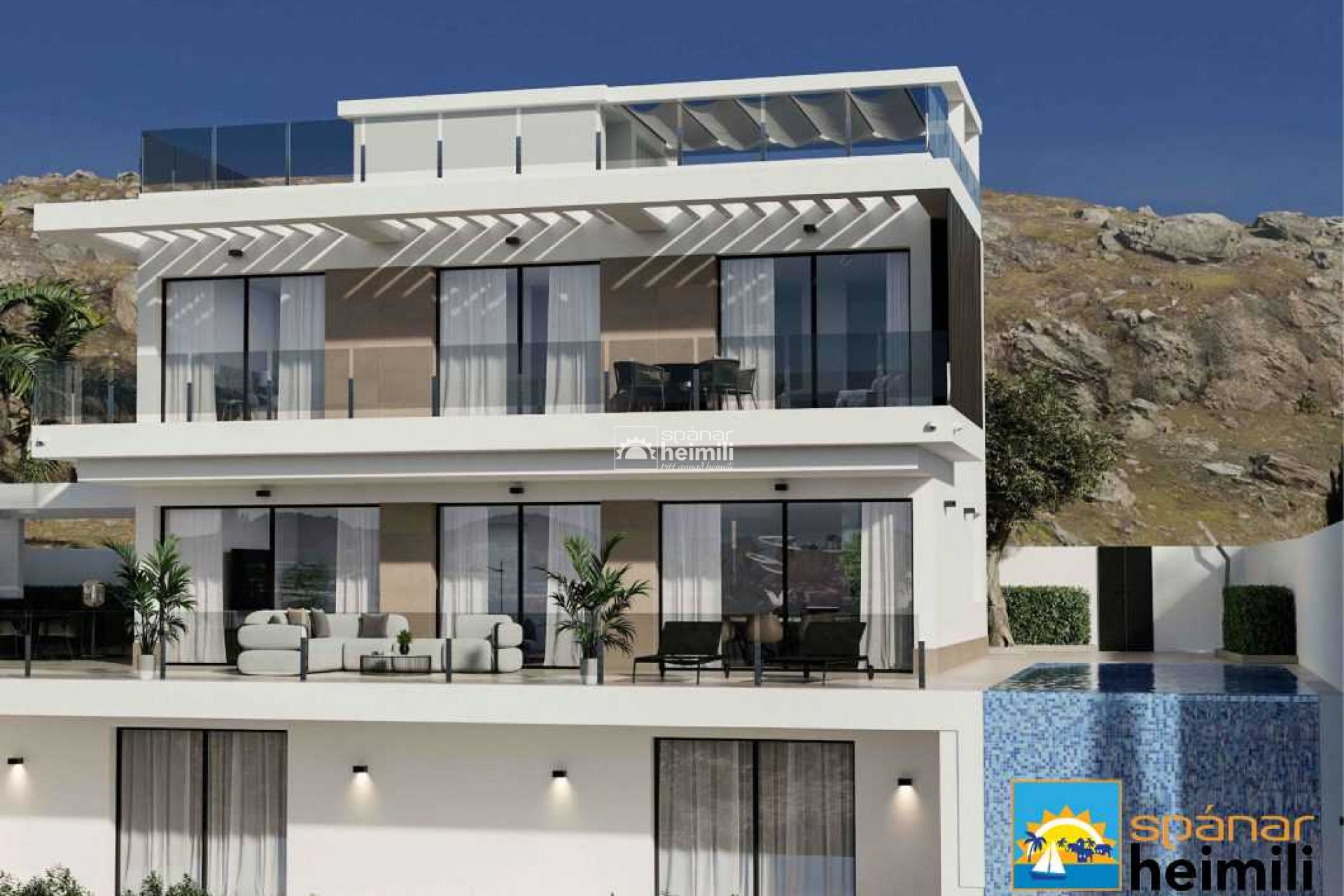 Obra nueva - Villa -
Benidorm - Sierra Cortina