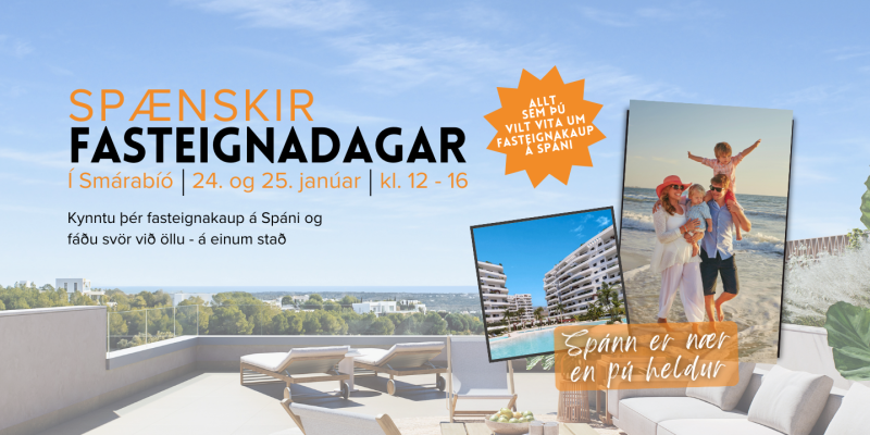 Spænskir fasteignadagar í Smárabíó - Smáralind 24. og 25. janúar á milli 12-16